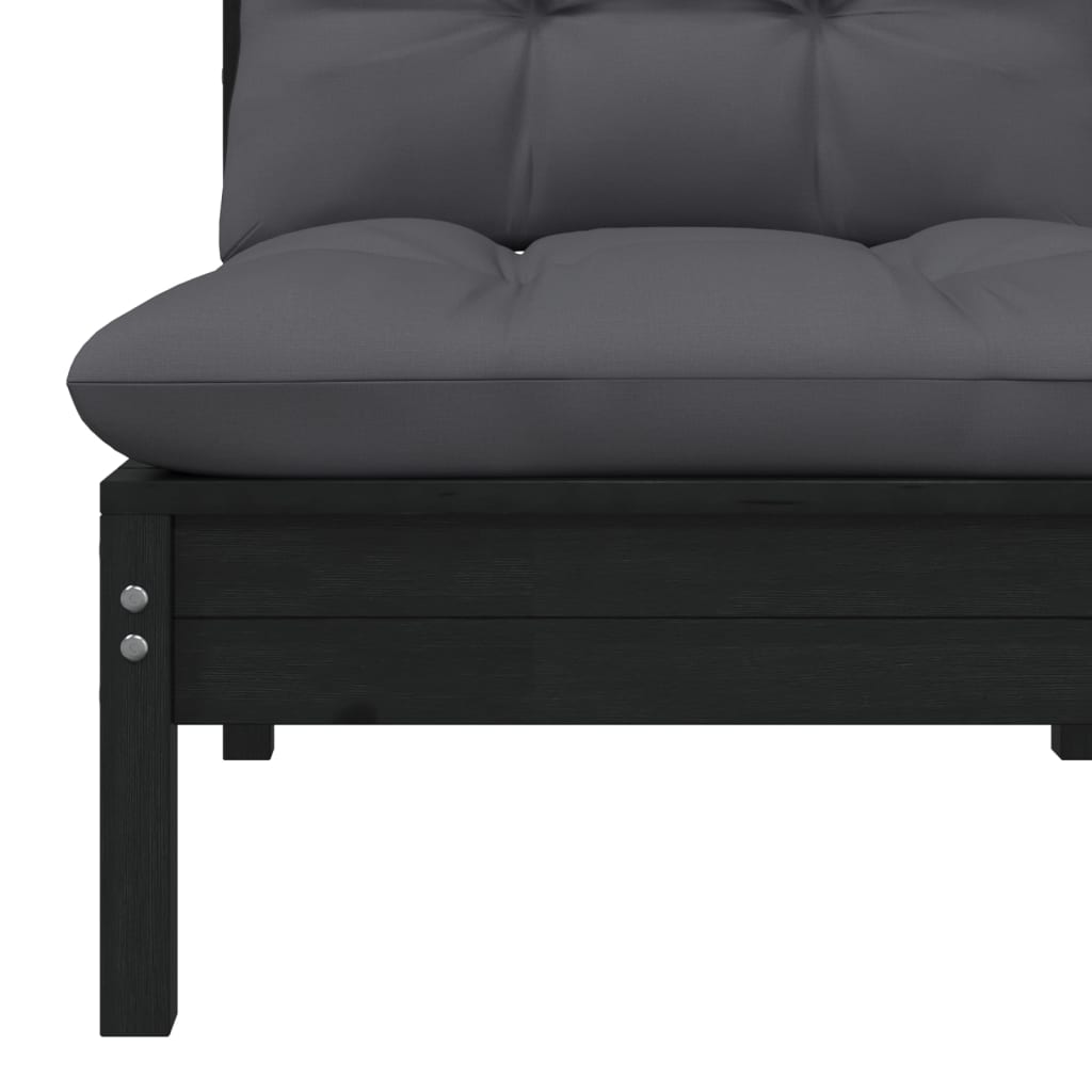 7 Piece Garden Lounge Set with Cushions Solid Pinewood