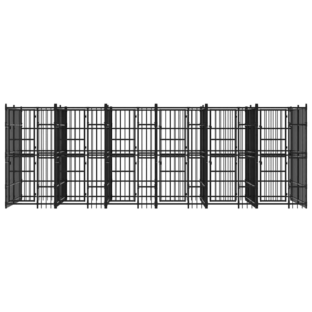 Outdoor Dog Kennel Steel 11,06 m²