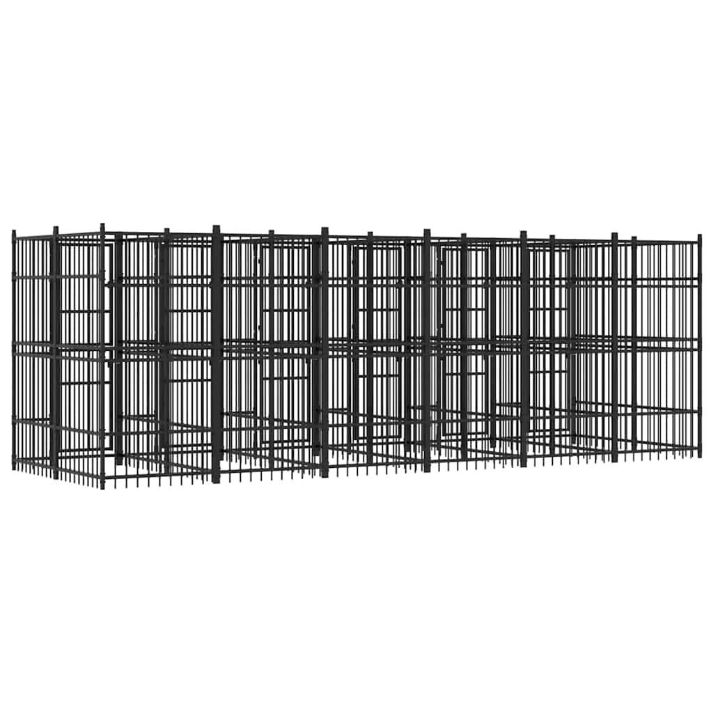 Outdoor Dog Kennel Steel 11,06 m²