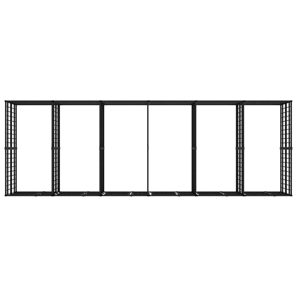 Outdoor Dog Kennel Steel 11,06 m²
