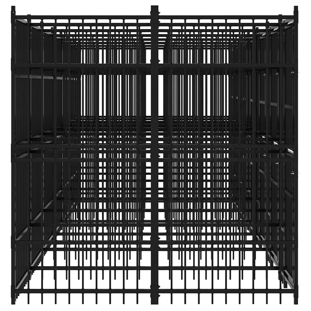 Outdoor Dog Kennel Steel 12,9 m²