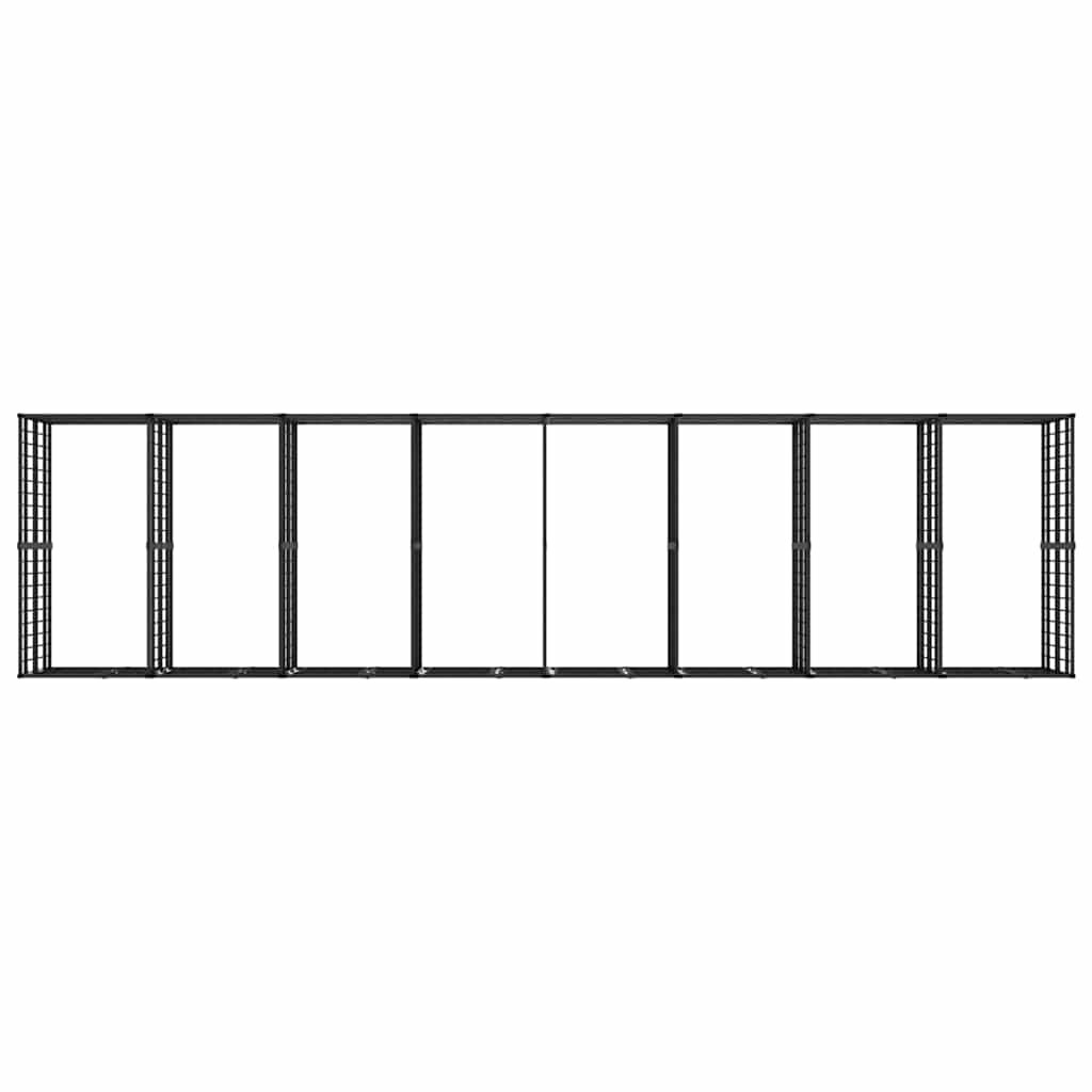 Outdoor Dog Kennel Steel 14,75 m²