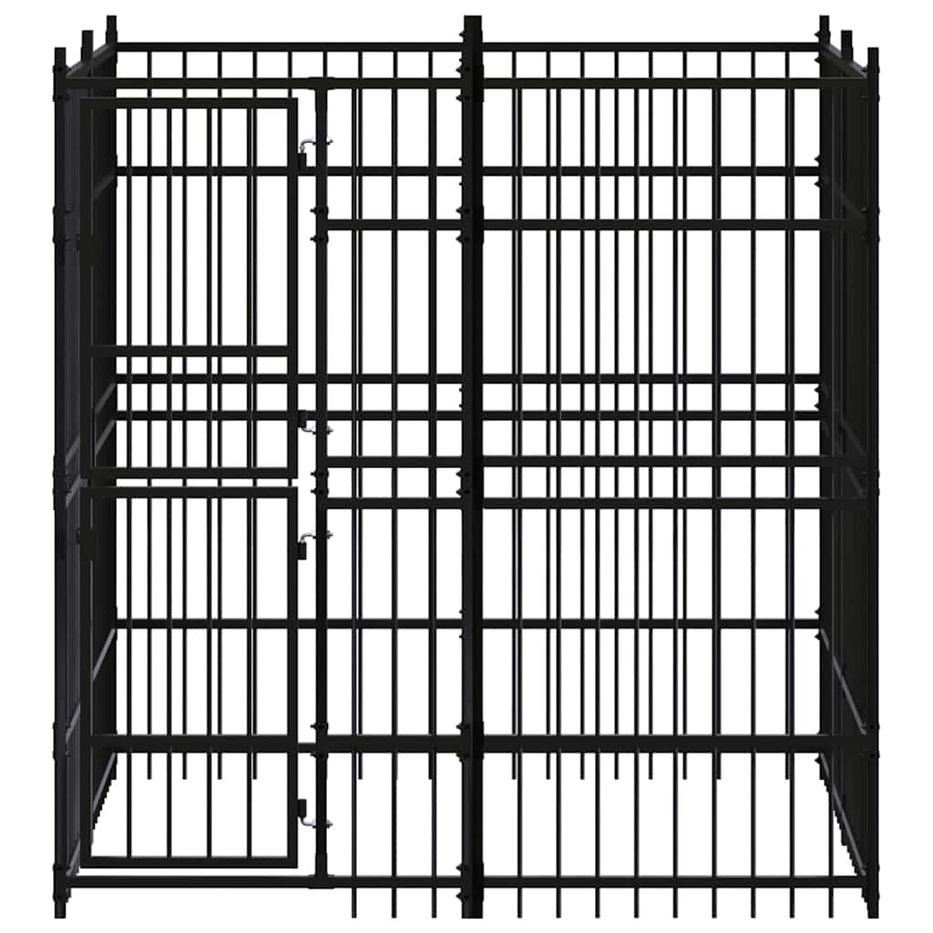 Outdoor Dog Kennel Steel 3,69 m²