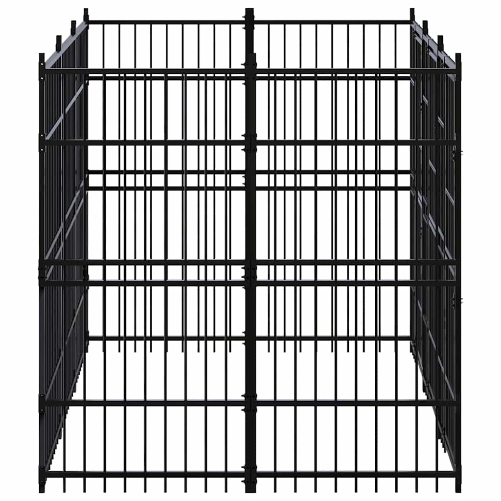 Outdoor Dog Kennel Steel 5,53 m²