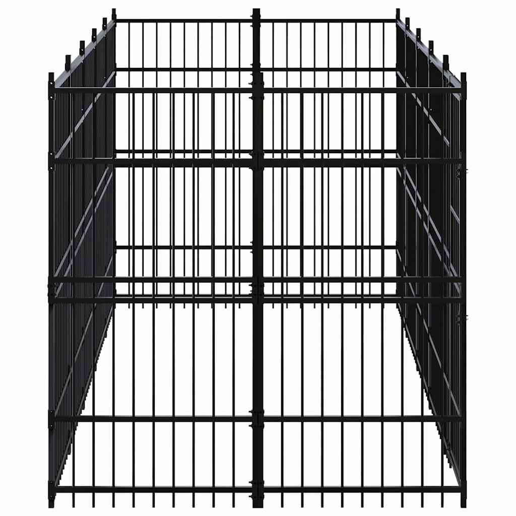 Outdoor Dog Kennel Steel 9,22 m²