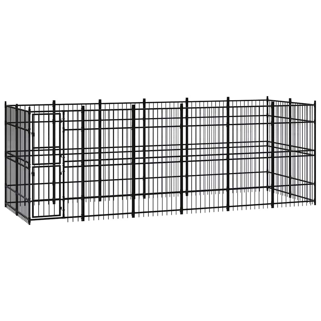 Outdoor Dog Kennel Steel 11,06 m²