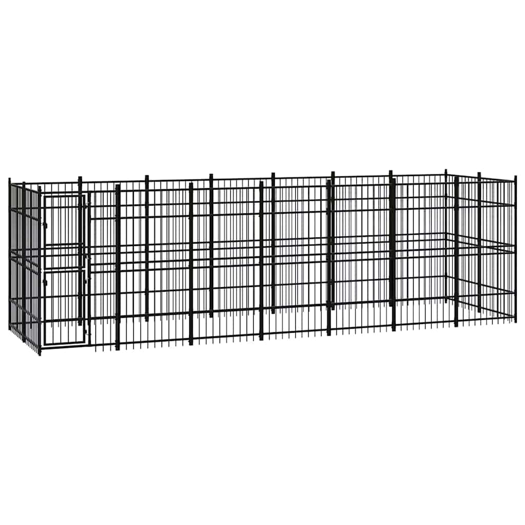 Outdoor Dog Kennel Steel 12,9 m²