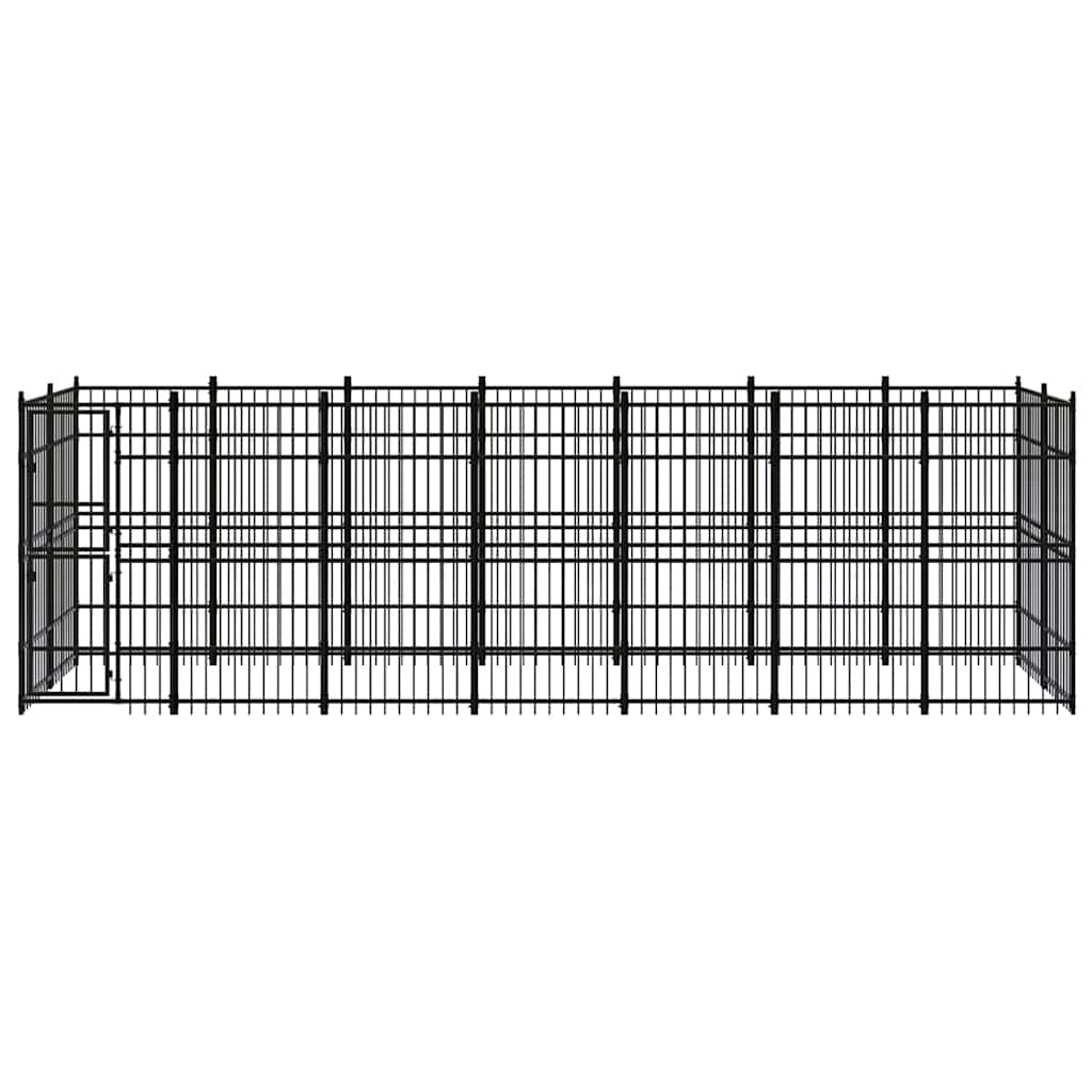 Outdoor Dog Kennel Steel 12,9 m²