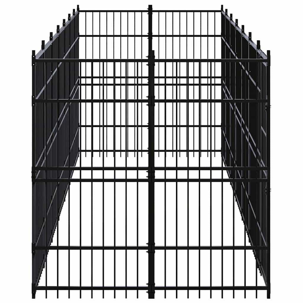 Outdoor Dog Kennel Steel 12,9 m²