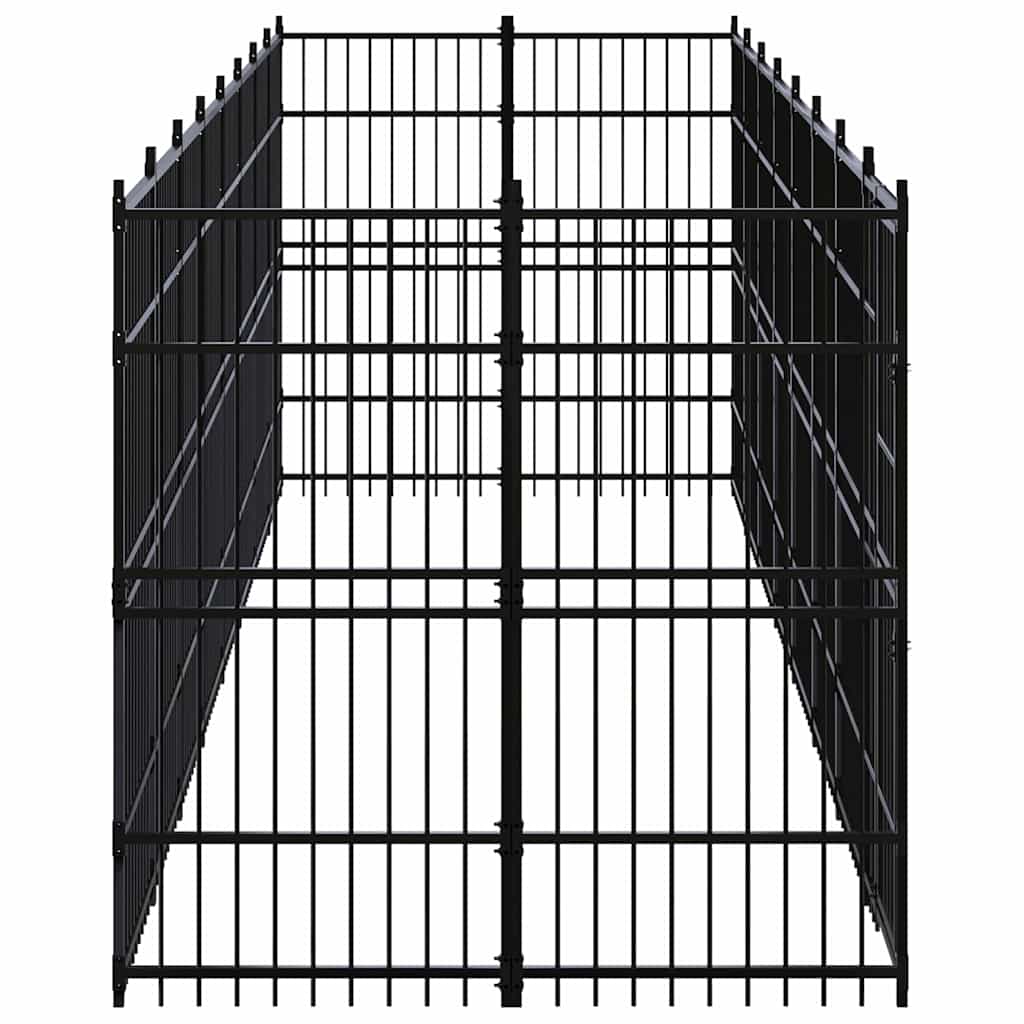 Outdoor Dog Kennel Steel 14,75 m²
