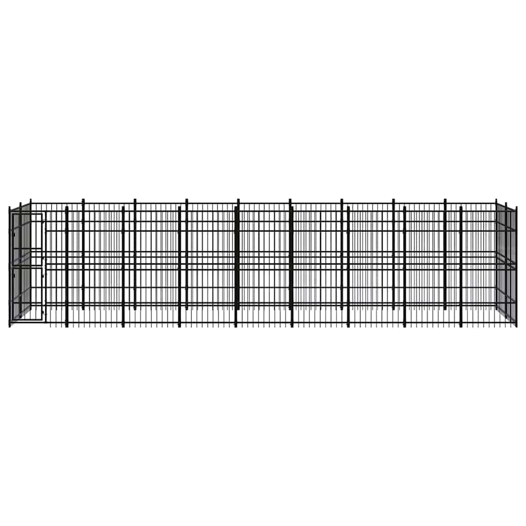 Outdoor Dog Kennel Steel 16,59 m²