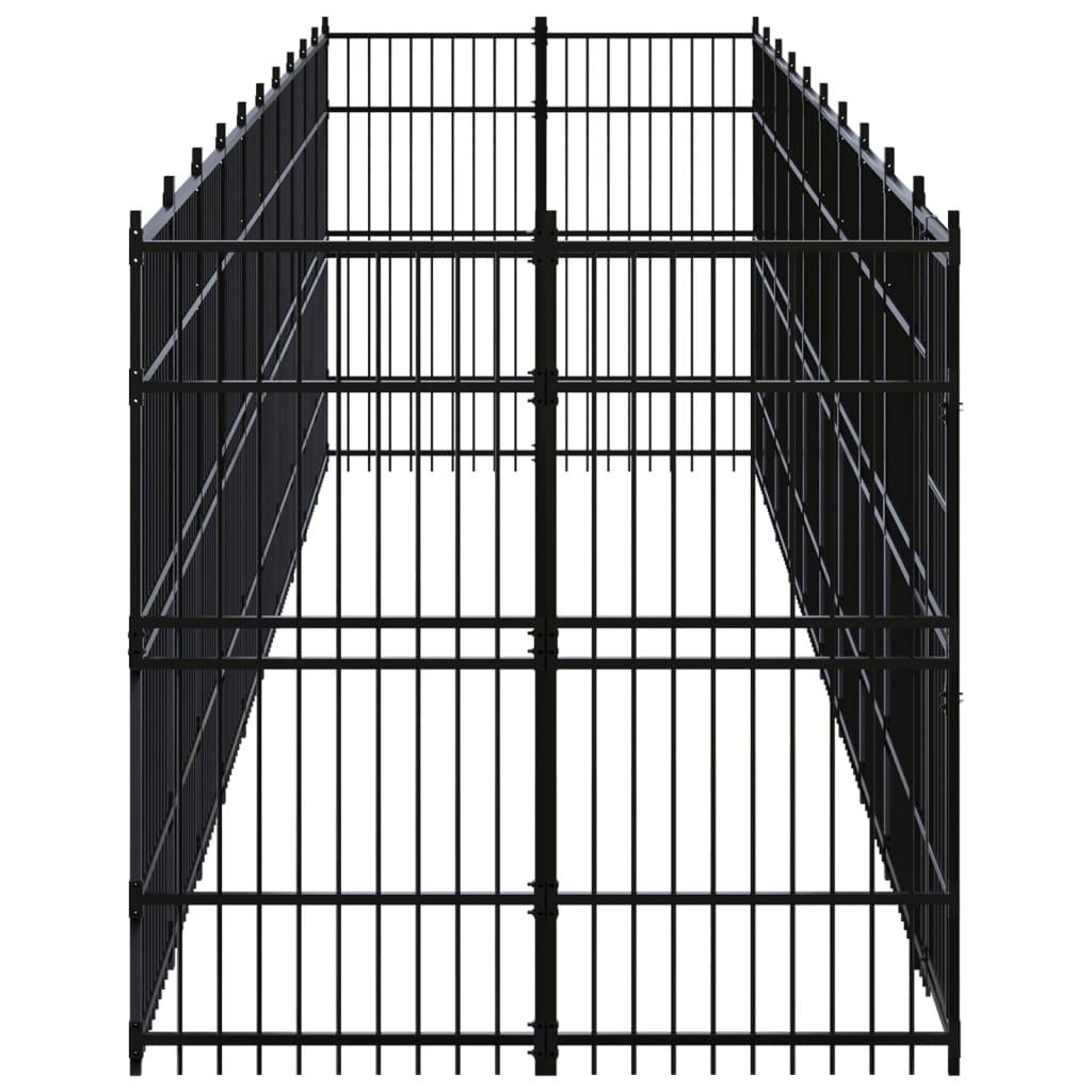 Outdoor Dog Kennel Steel 18,43 m²