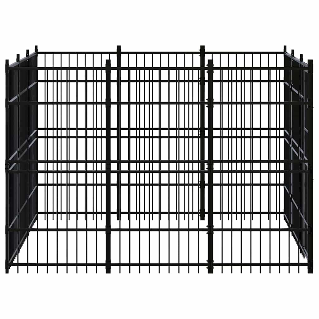 Outdoor Dog Kennel Steel 8,29 m²