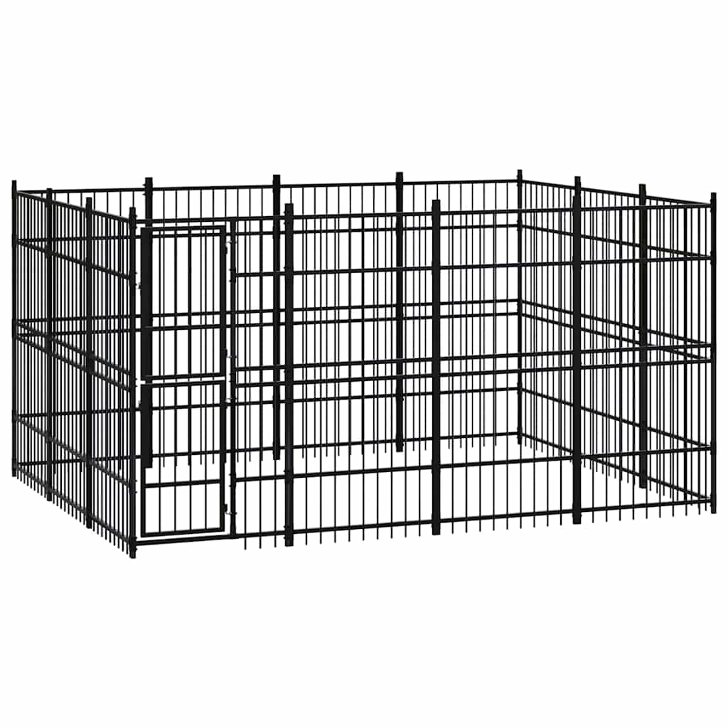 Outdoor Dog Kennel Steel 11,06 m²
