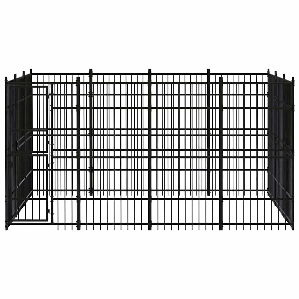 Outdoor Dog Kennel Steel 11,06 m²