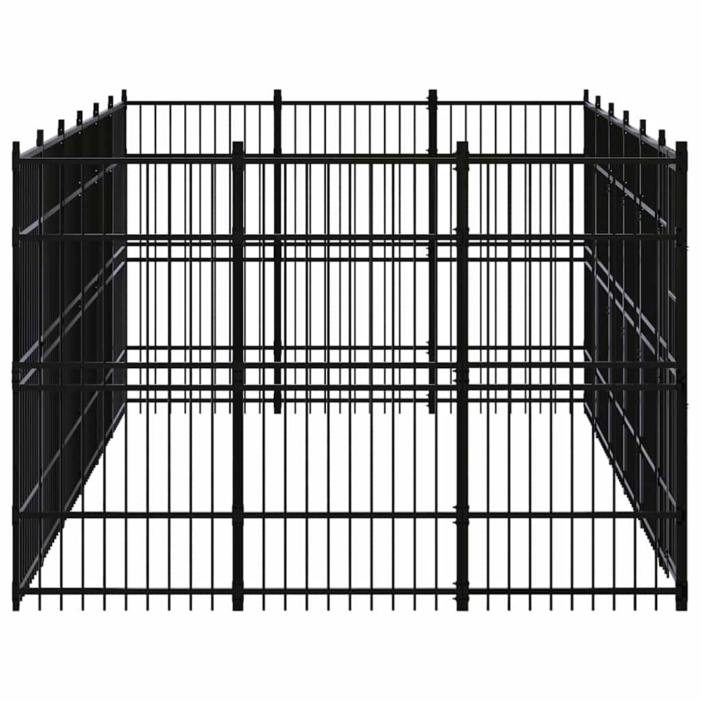 Outdoor Dog Kennel Steel 16,59 m²