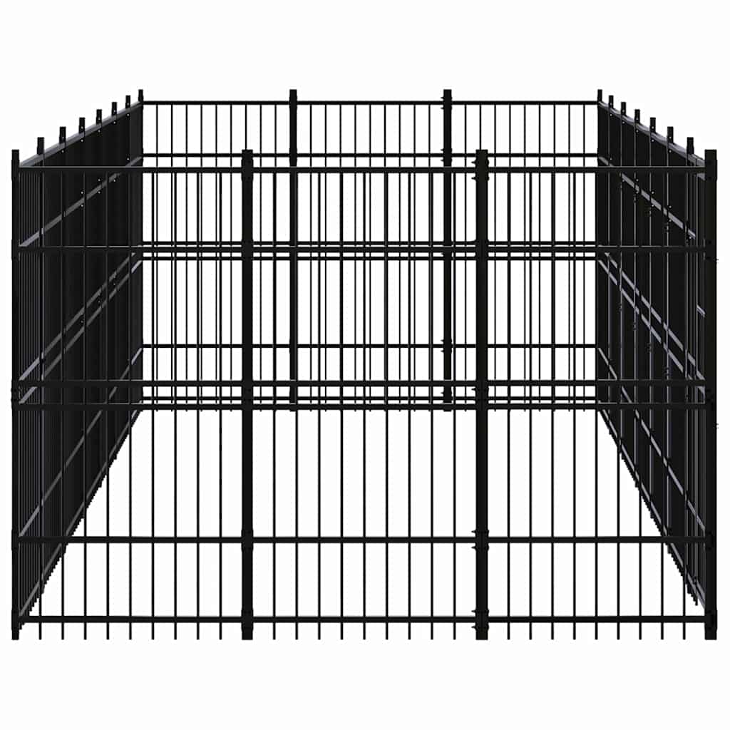 Outdoor Dog Kennel Steel 19,35 m²