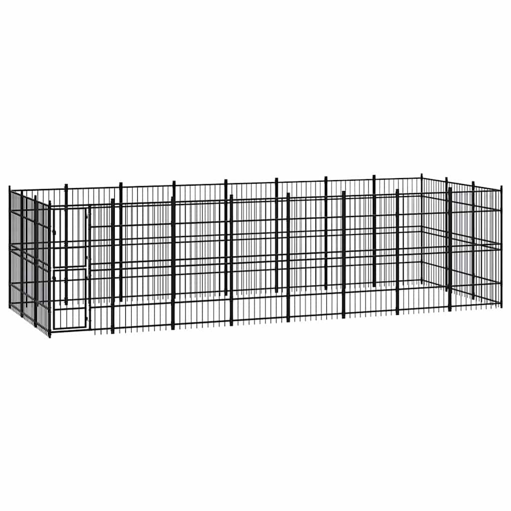 Outdoor Dog Kennel Steel 22,12 m²
