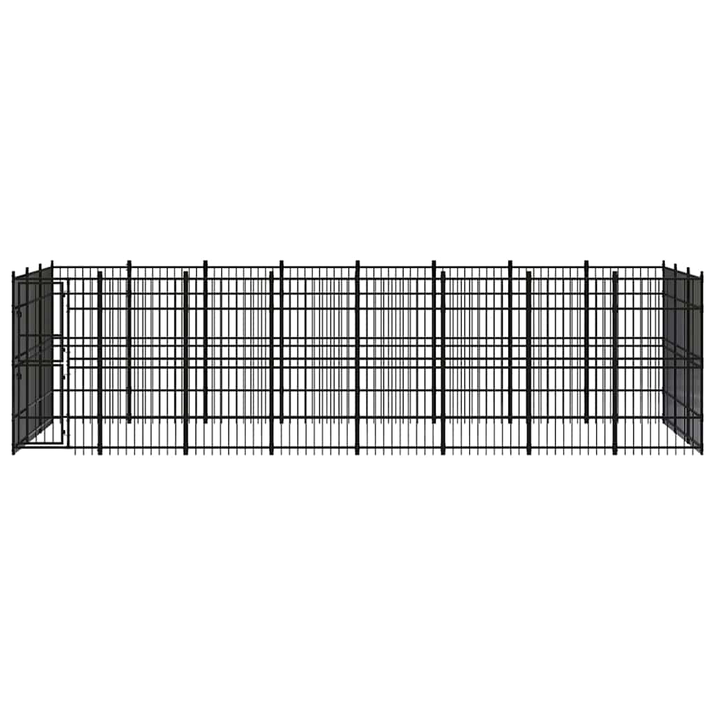 Outdoor Dog Kennel Steel 22,12 m²