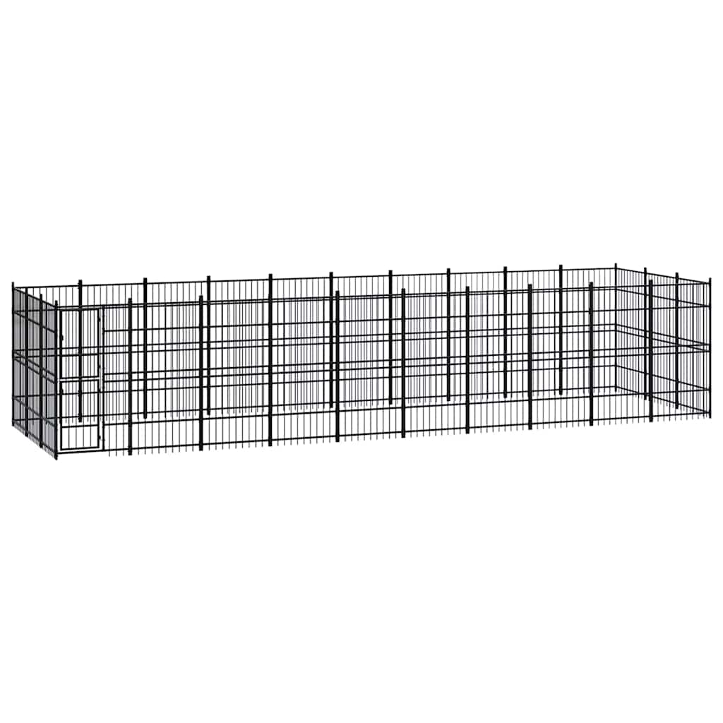 Outdoor Dog Kennel Steel 27,65 m²