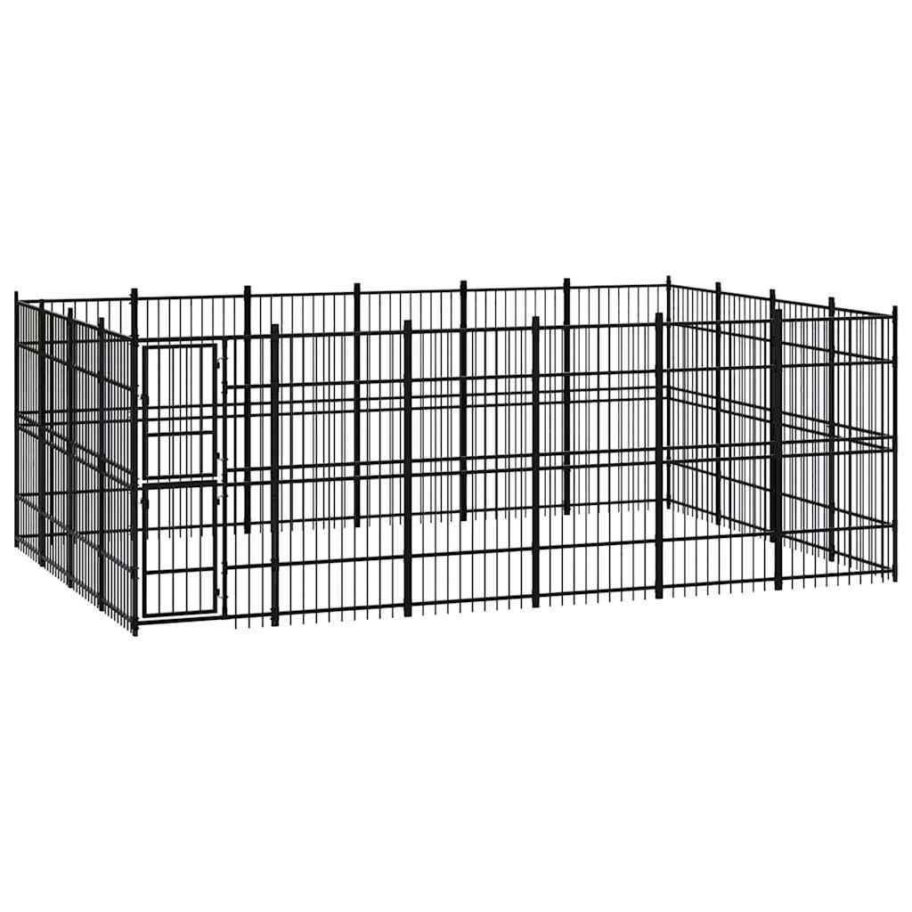 Outdoor Dog Kennel Steel 22,12 m²
