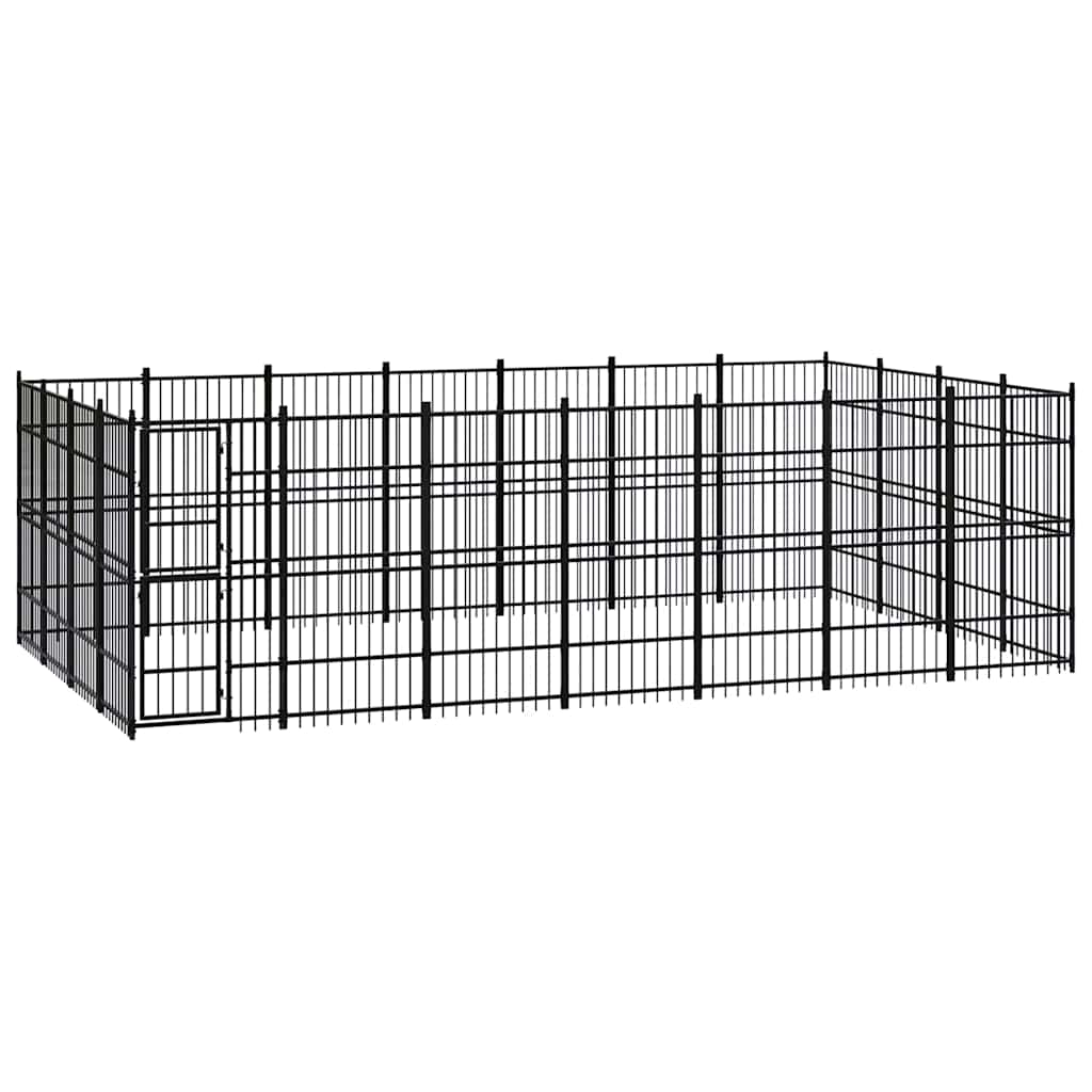 Outdoor Dog Kennel Steel 25,8 m²