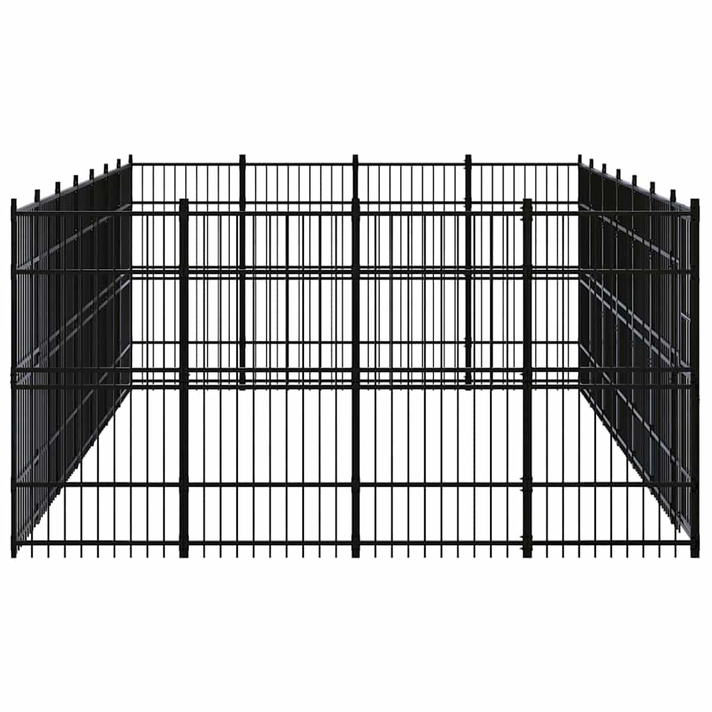 Outdoor Dog Kennel Steel 25,8 m²