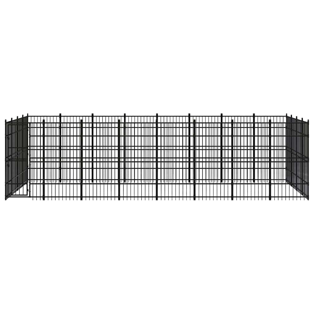 Outdoor Dog Kennel Steel 29,49 m²