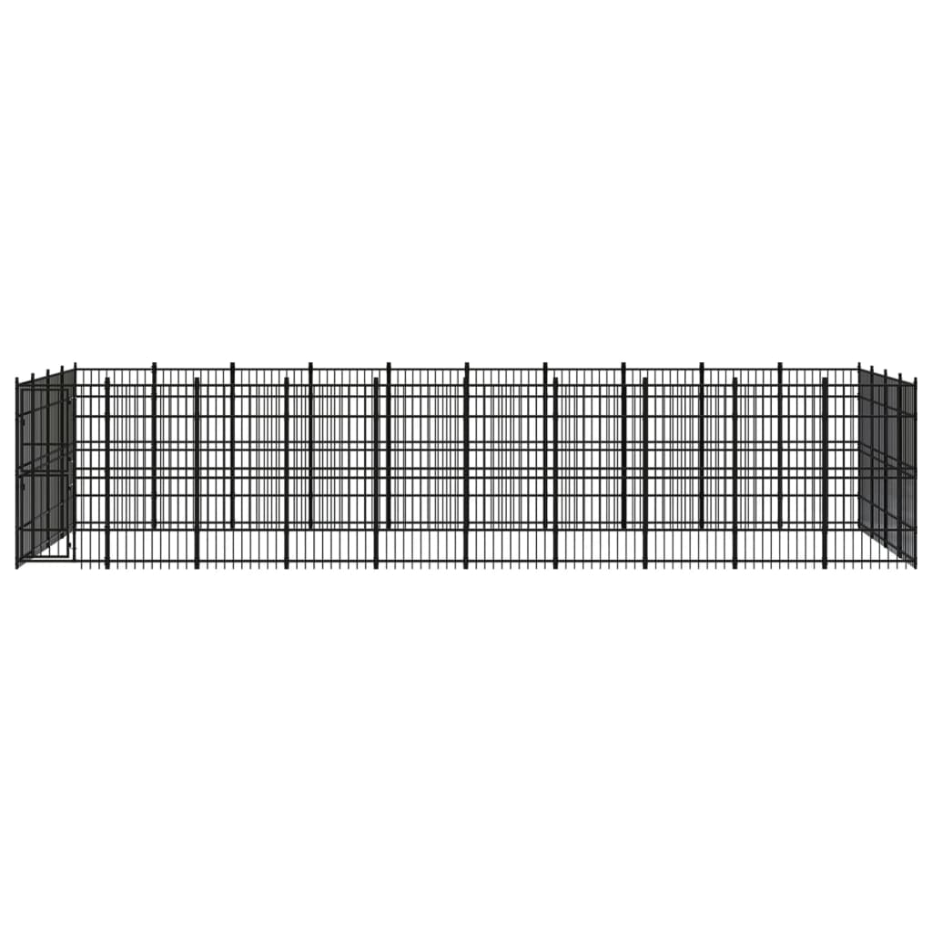 Outdoor Dog Kennel Steel 36,86 m²