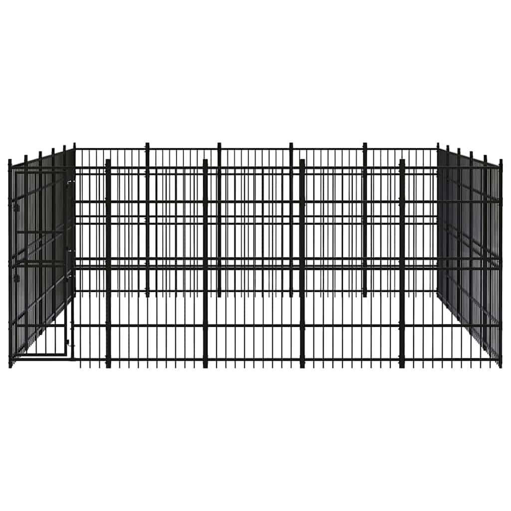 Outdoor Dog Kennel Steel 23,04 m²