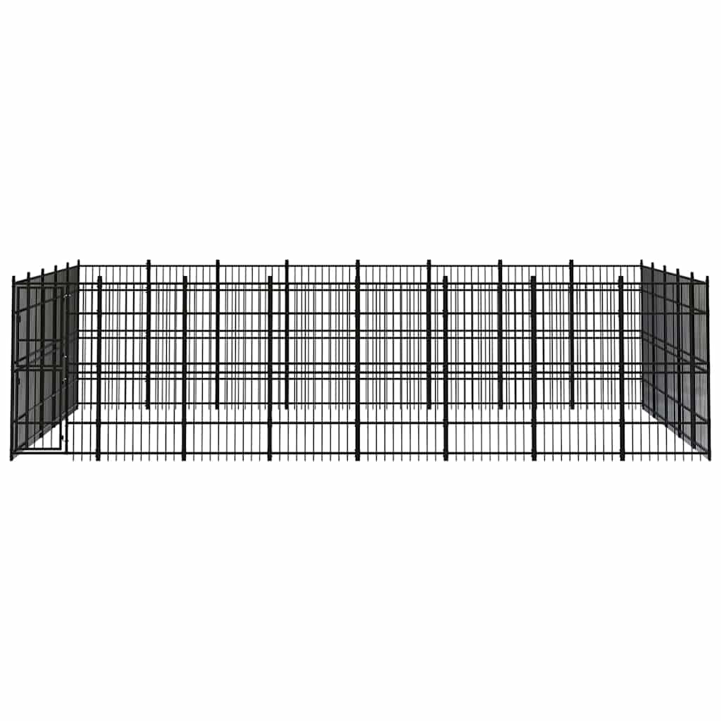 Outdoor Dog Kennel Steel 36,86 m²