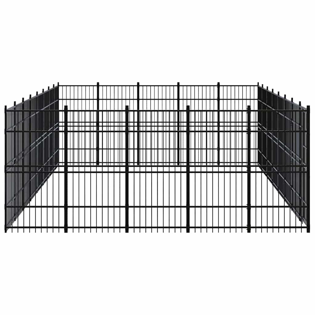 Outdoor Dog Kennel Steel 36,86 m²