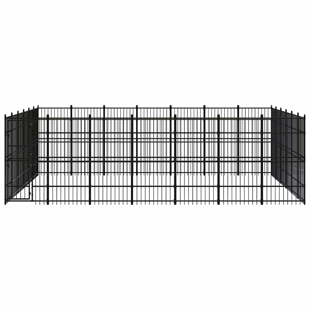 Outdoor Dog Kennel Steel 38,71 m²