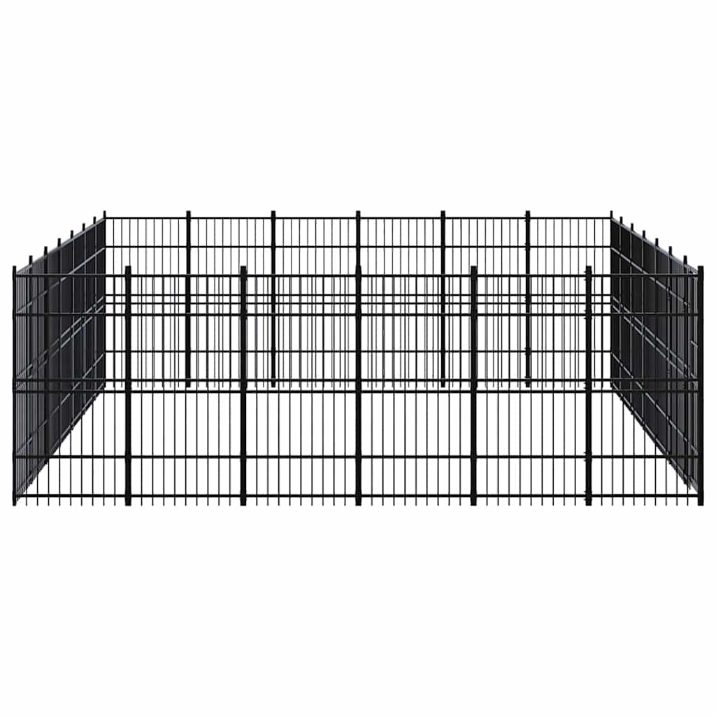 Outdoor Dog Kennel Steel 38,71 m²