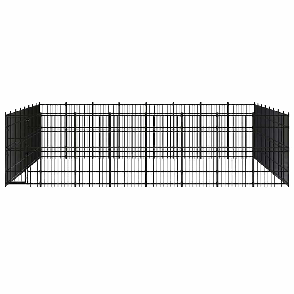 Outdoor Dog Kennel Steel 58,98 m²
