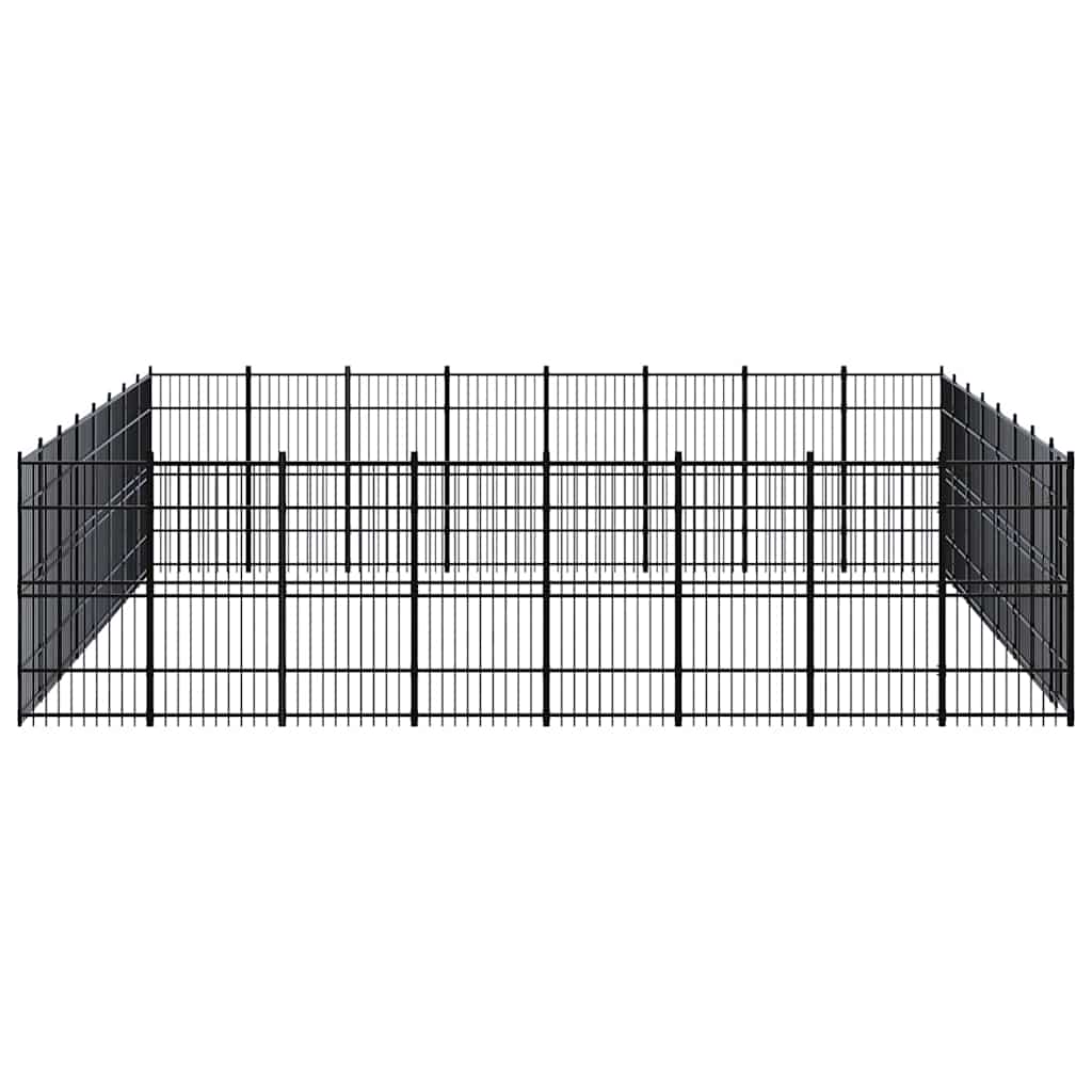 Outdoor Dog Kennel Steel 58,98 m²