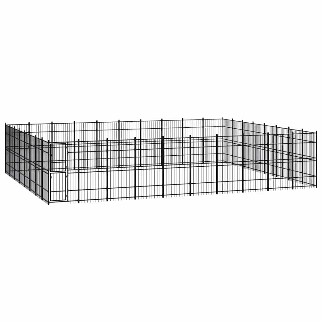 Outdoor Dog Kennel Steel 73,73 m²