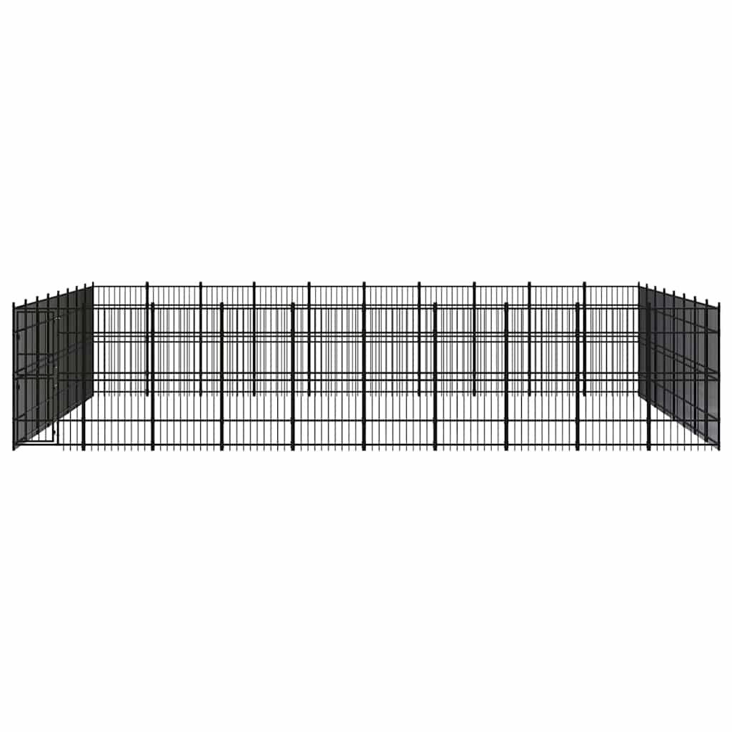 Outdoor Dog Kennel Steel 73,73 m²