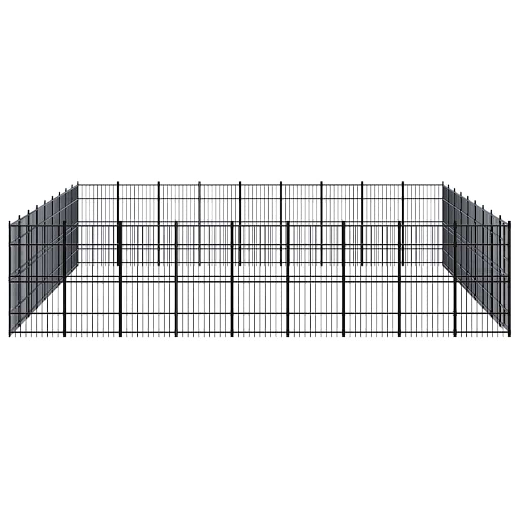 Outdoor Dog Kennel Steel 74,65 m²
