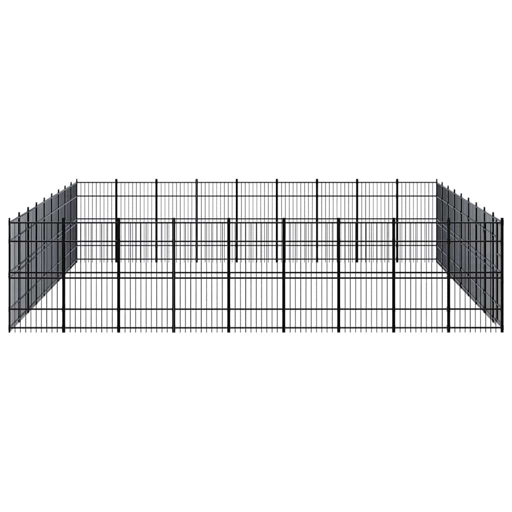 Outdoor Dog Kennel Steel 82,94 m²