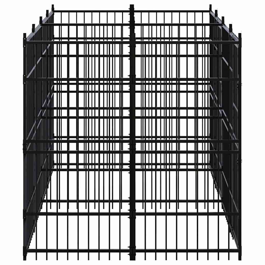 Outdoor Dog Kennel Steel 11,06 m²