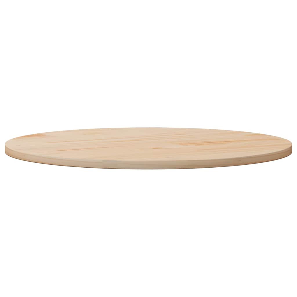 Table Top Ø80x2.5 cm Solid Wood Pine