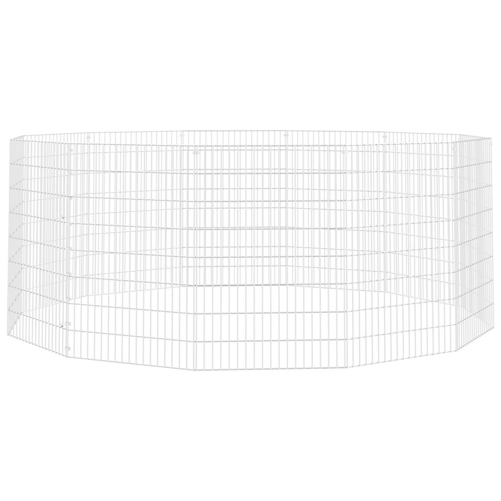 Free Range Animal Enclosure 12-Panel 54x80 cm Galvanised Iron