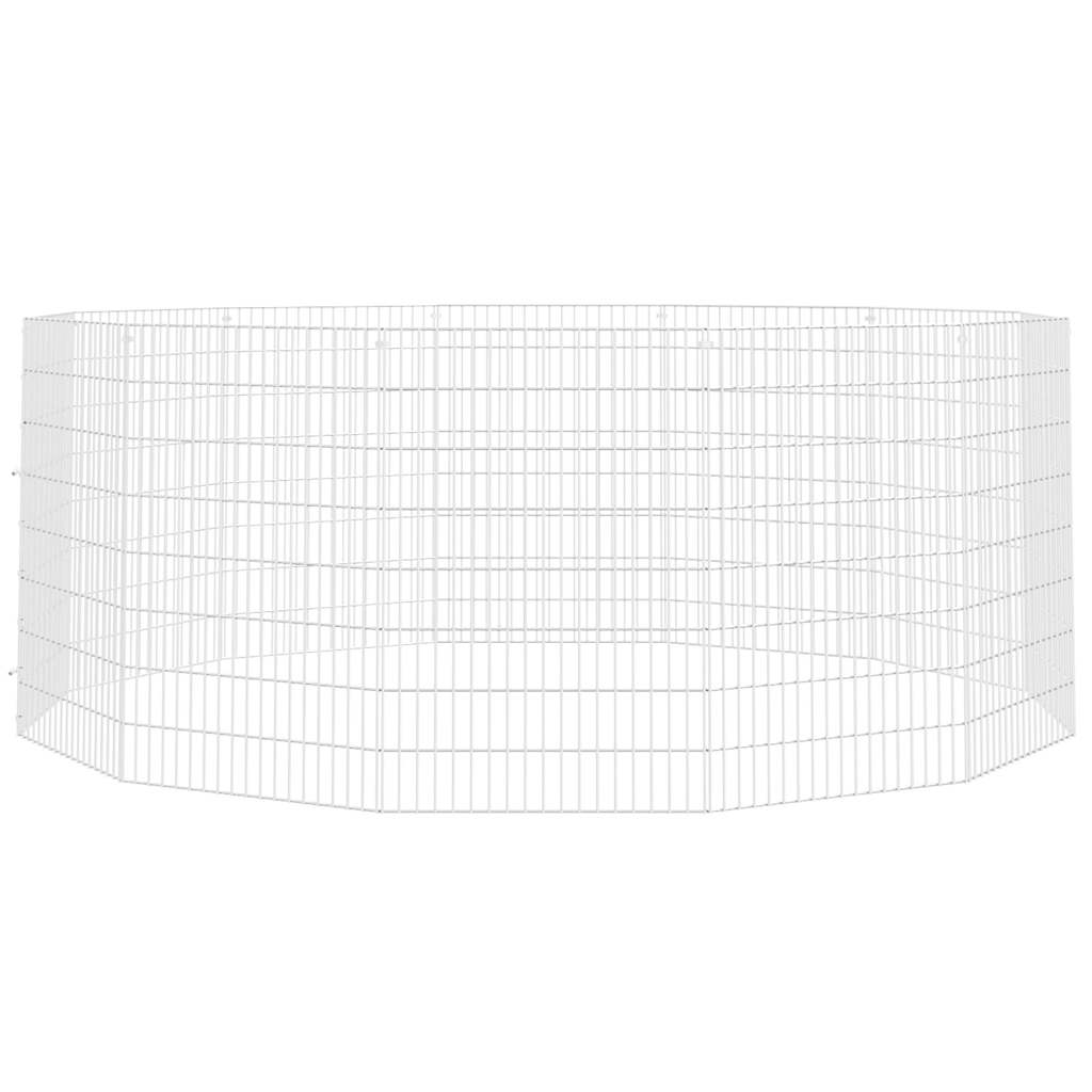Free Range Animal Enclosure 12-Panel 54x80 cm Galvanised Iron