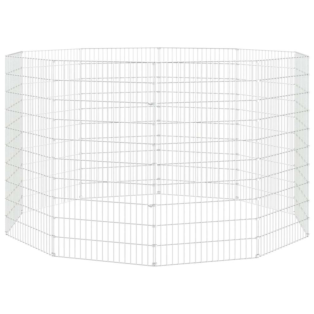 Free Range Animal Enclosure 10-Panel 54x100 cm Galvanised Iron