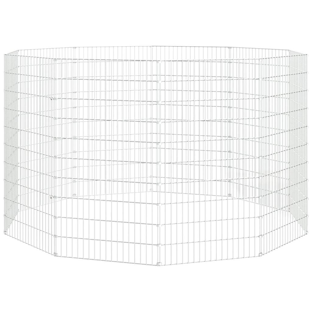 Free Range Animal Enclosure 10-Panel 54x100 cm Galvanised Iron