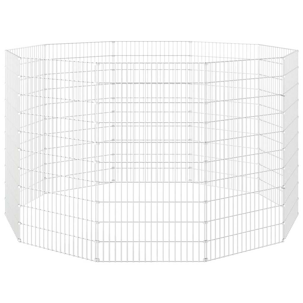 Free Range Animal Enclosure 10-Panel 54x100 cm Galvanised Iron