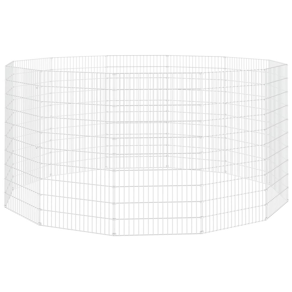 Free Range Animal Enclosure 12-Panel 54x100 cm Galvanised Iron