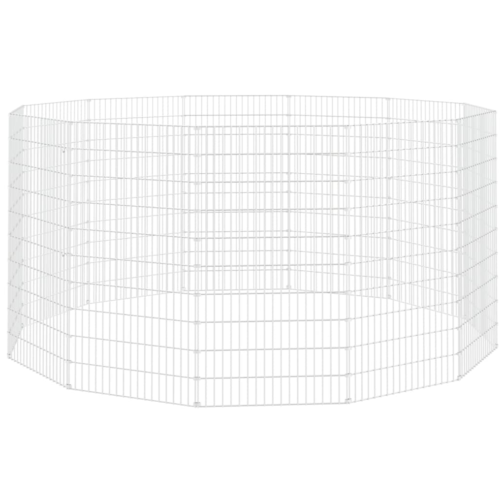 Free Range Animal Enclosure 12-Panel 54x100 cm Galvanised Iron