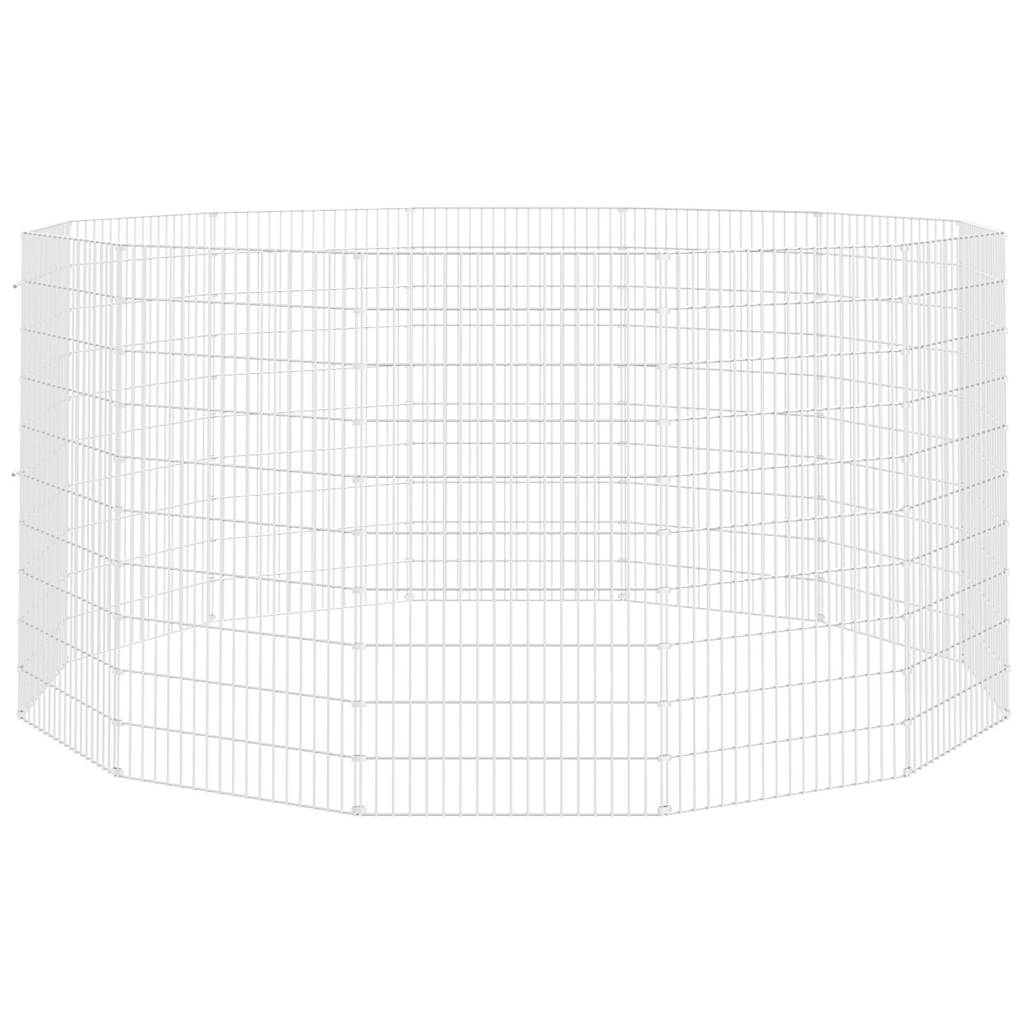 Free Range Animal Enclosure 12-Panel 54x100 cm Galvanised Iron